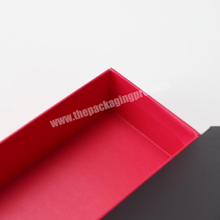Custom Logo Rectangular Red Large Paper Box Cardboard Packaging Gift Box With Magnetic Closure