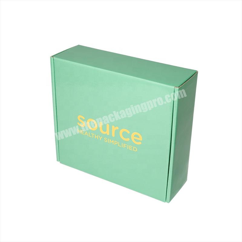 Custom Logo Size Color Printing Mailer Paper Box Eco Friendly Luxury Green Corrugated Gift Shipping Paper Box With Paper Insert