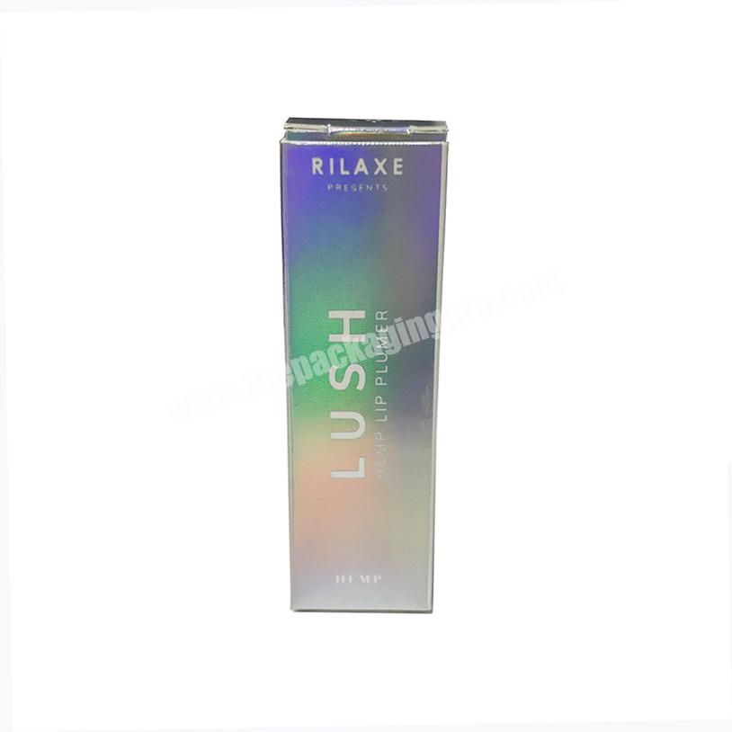 Custom Luxury Cosmetic Hologaphic Hologram Lip Gloss Boxes Packaging