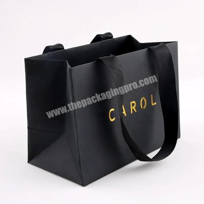 Custom Luxury Gift Paper Shopping Bags With Logo Print