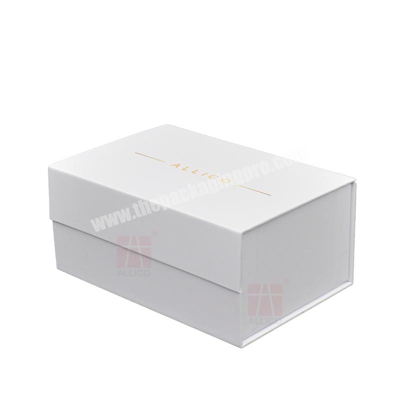Custom Luxury Recycled Unique Magnetic Closures Ribbon Printing Logo Package Box for Gift Box