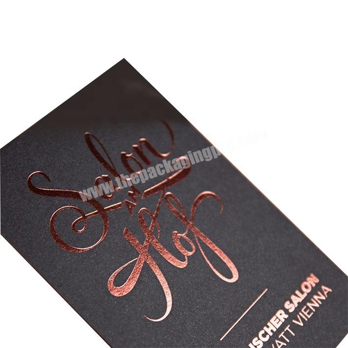 Custom Luxury Rose Gold Stamping Wood Printing Special Business Card