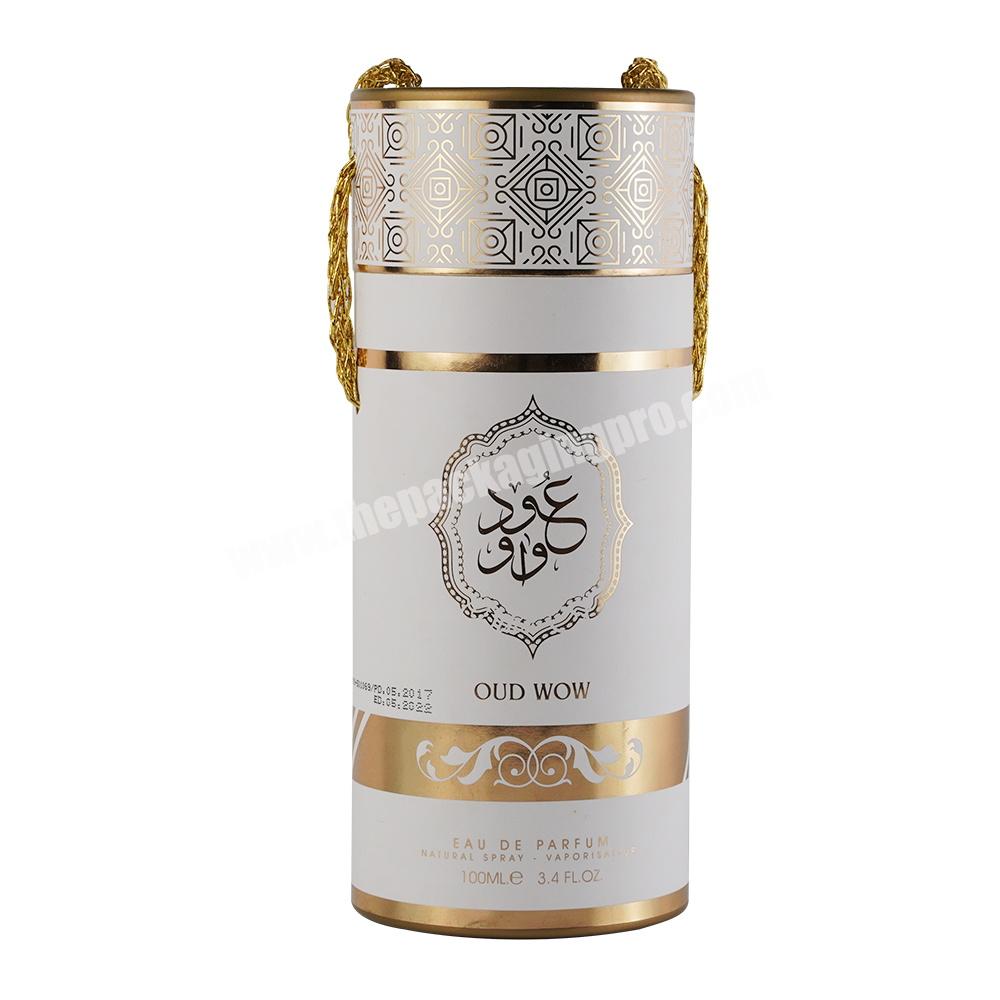 Custom Luxury Round Paper Tube Cylinder Cosmetic Essential Oils Skincare Eyeliner Cardboard Box
