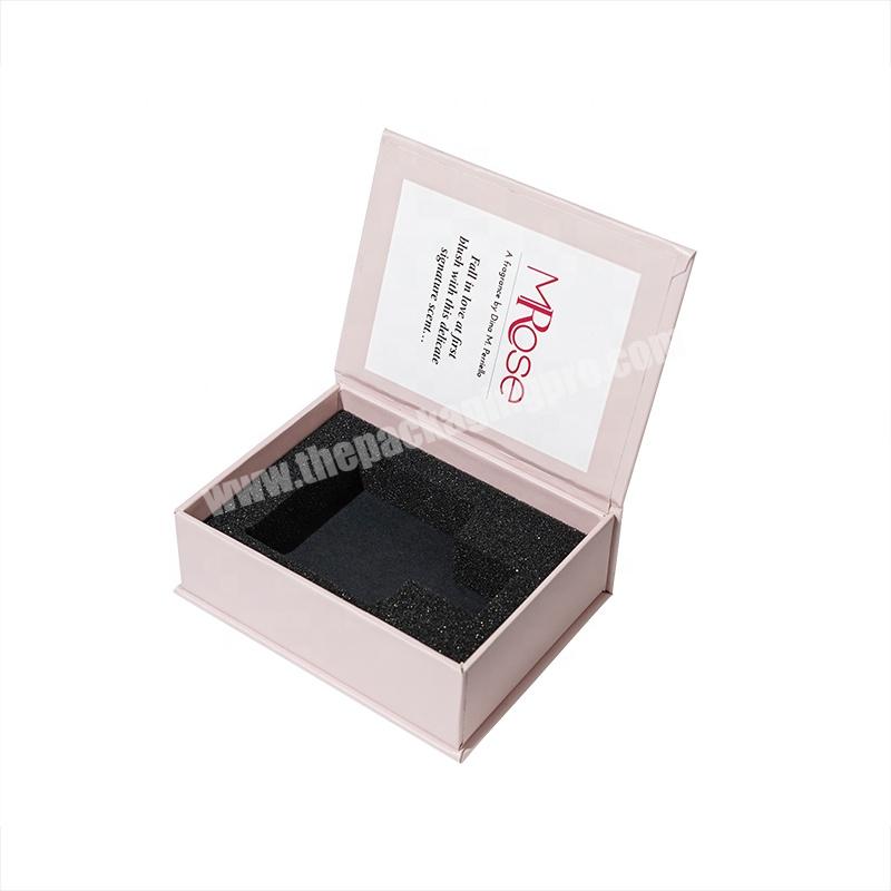 Custom Magnetic Printed Cardboard Box Luxury Perfume  Packaging Boxes with  Insert