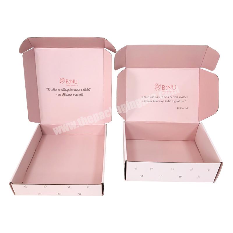 Custom Mailer Printed  Apparel Boxes Corrugated Mailer Box Shoes Clothes Box Packaging With Logo