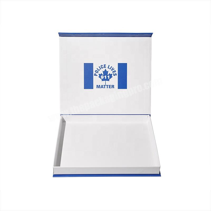 Custom Paper Square Badge Package Cardboard Paper Magnetic Packaging Gift Box