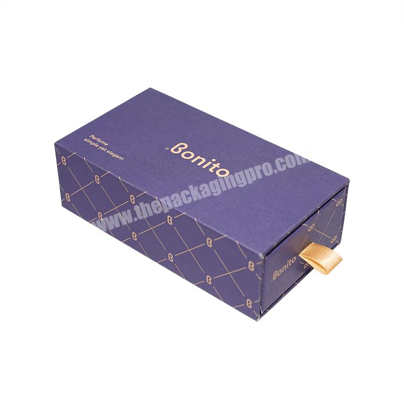 Custom Popular Design  Logo Size Printed Cardboard Handle Gift Drawer Packaging Paper Box With sponge insert