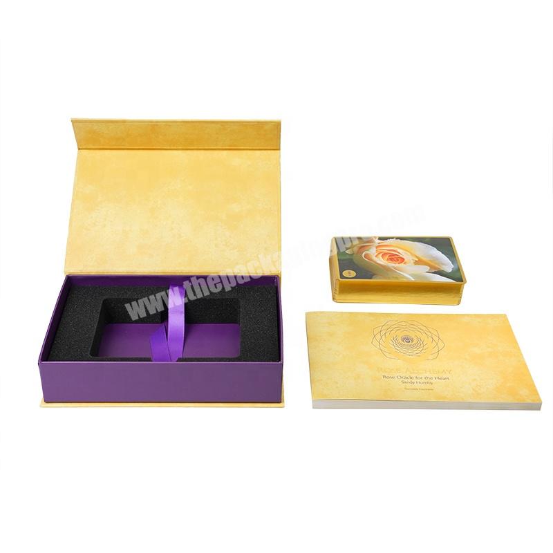 Custom Printed Book Shaped Rigid Cardboard Gift Box Luxury Magnetic Foldable Gift Box with Sponge Insert