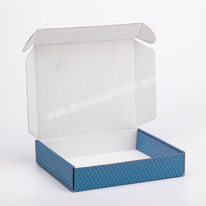 Custom Printed Corrugated Paper Mailing Gift Luxury Box Wholesale Black Clothing T-shirt Packaging Boxes
