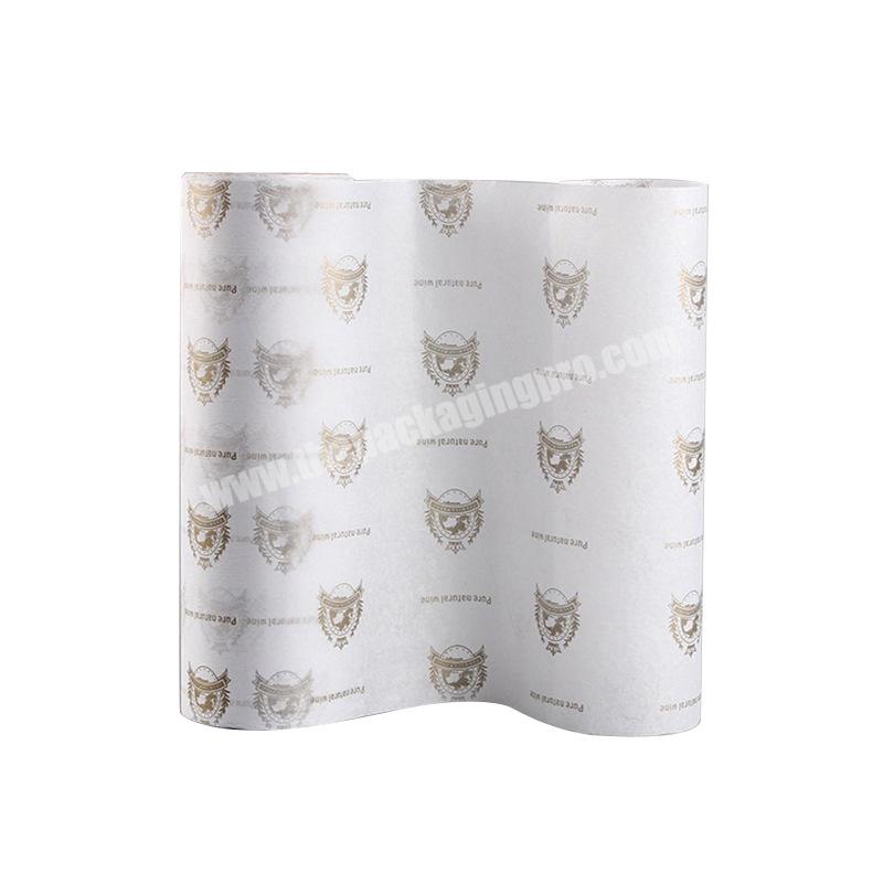 Custom Printed Logo Gift Wrapping Paper 17gsm White Clothing Shoes Tissue Paper for Packing