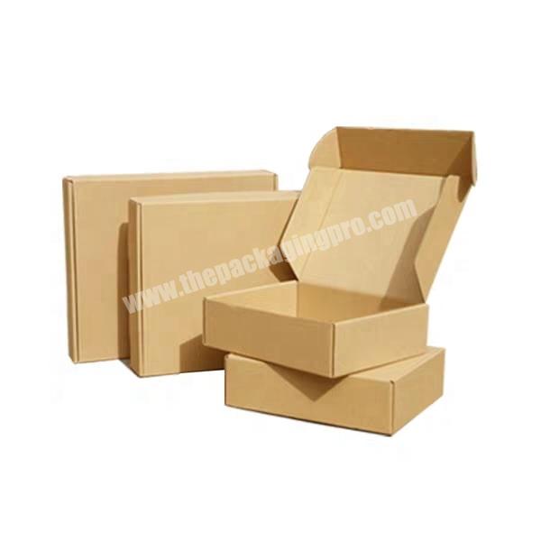Custom Printing Brown Mailer Box Corrugated Shipping Packing Box Made in China Kraft Paper UV Coating Varnishing Embossing