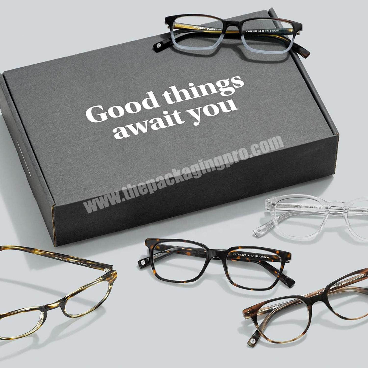 Custom Printing Drawer Eyewear Eyeglass Sunglasses Packaging Corrugated Shipping Handmade Luxury Gift Paper Boxes For Glasses