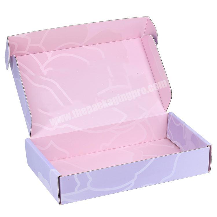 Custom Printing Size Cardboard Packaging Small Ear Lock Corrugated Paper Shipping Ecommerce Mailer Gift Box