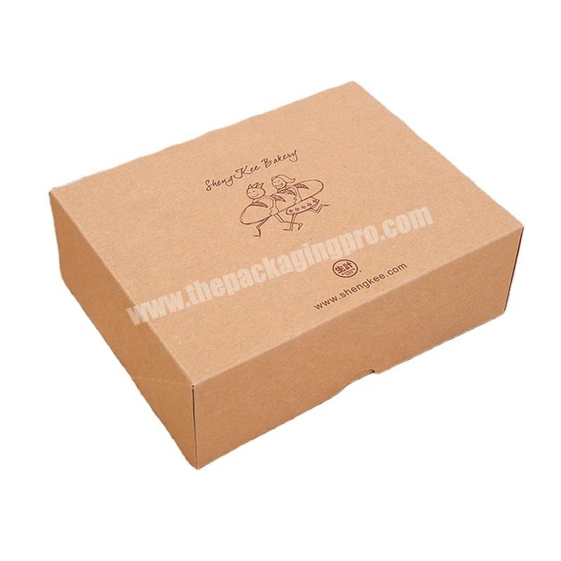 Custom Recycled Brown Hot Dog Box Eco-Friendly Paper Board Cardboard Gift Packaging Boxes For Bakery Pastries Cookies Small Cake
