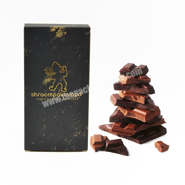 Custom Retail Empty Protein Energy Bar Wrapper Chocolate Bar Gift Boxes Eco Chocolate Bar Packaging