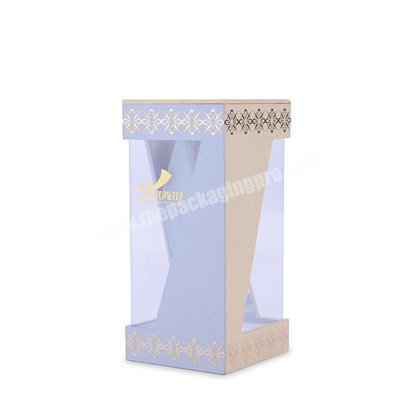 Custom Rigid Cosmetic Eyelash Curler Packaging Box PET Clear Window Paper Box Supplier