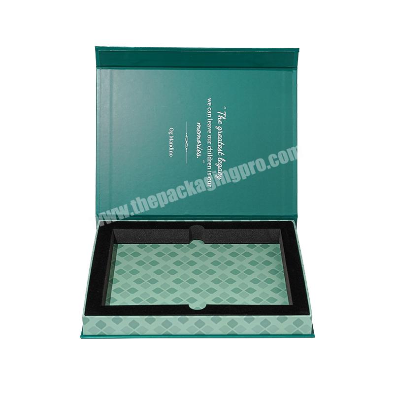 Custom Rigid Magnetic Magnet Packaging Cosmetics Gift Paper Cardboard Box With Magnetic Lid