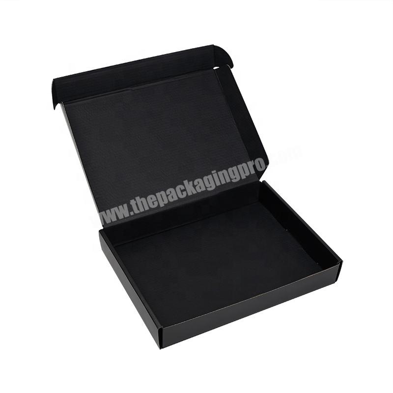 Custom Shirt Boxes Clothing Boxes with Custom logo Casual Dresses Black Shipping Packaging Box