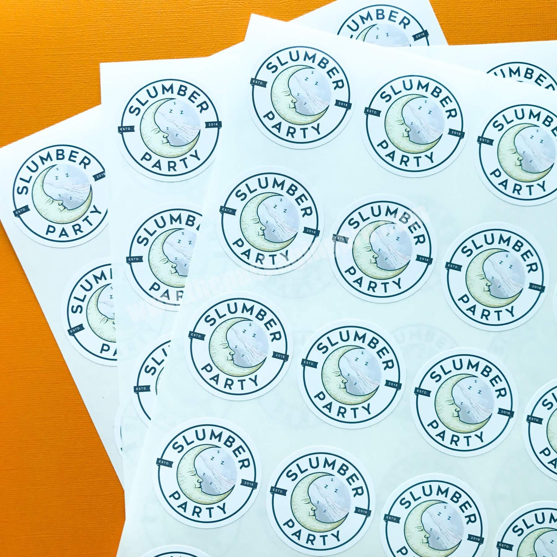 Custom Sticker Printing Adhesive Packaging Sheet Label Thank You Bottle Labels Paper Jar Label Sticker