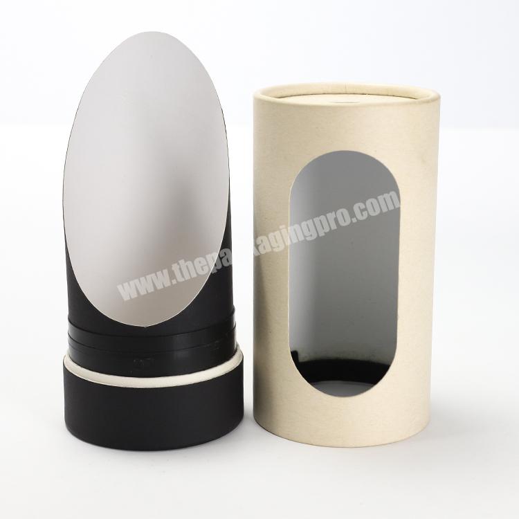 Custom Unique Design Round Paper Tube Packaging Box with Window for Products Packaging