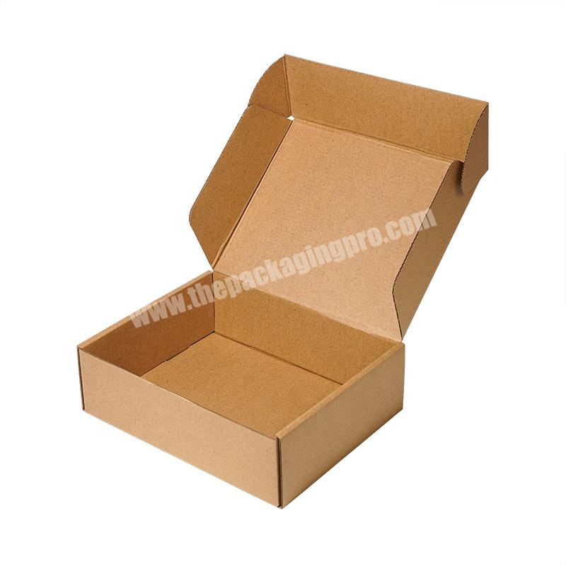 Custom Wholesale Flat Pack Folding Kraft Paper Packaging Corrugated Die Cut Mailer Shipping Boxes