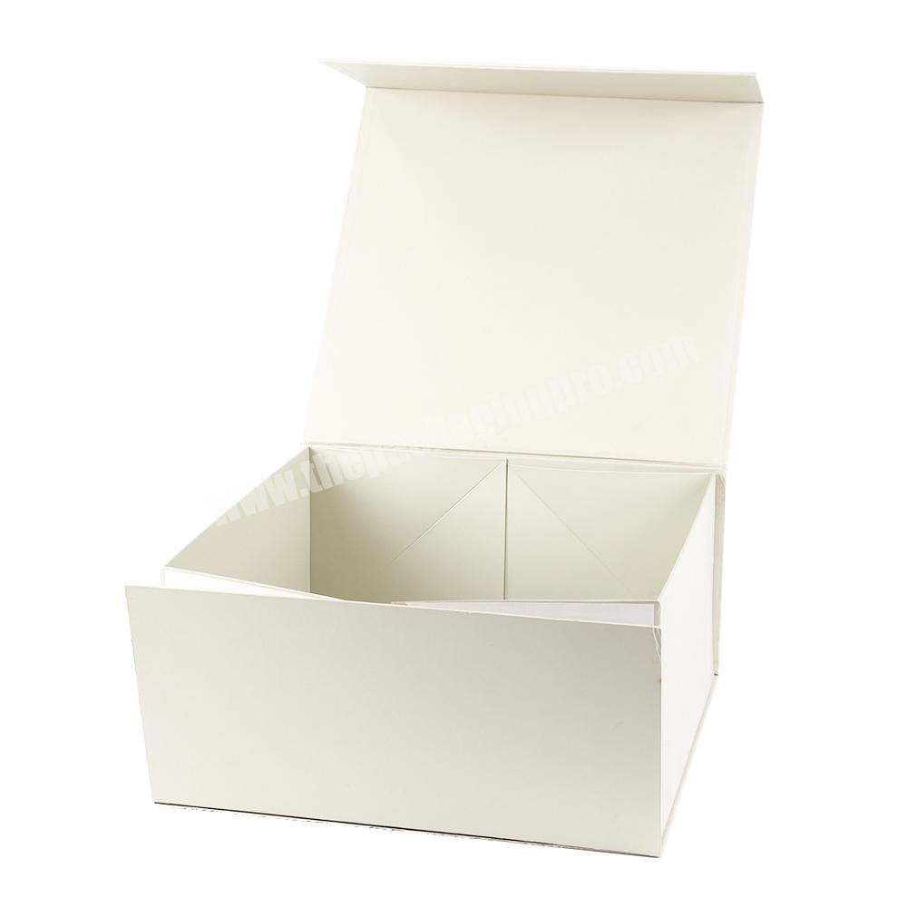 Custom biodegradable paper foldable gift box wig hair extension clothing packaging gift boxes with silk magnetic packaging boxes