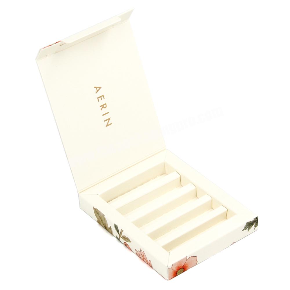 Custom cardboard makeup cosmetic paper packaging box luxury essential oil perfume sample paper box for perfume color paper box