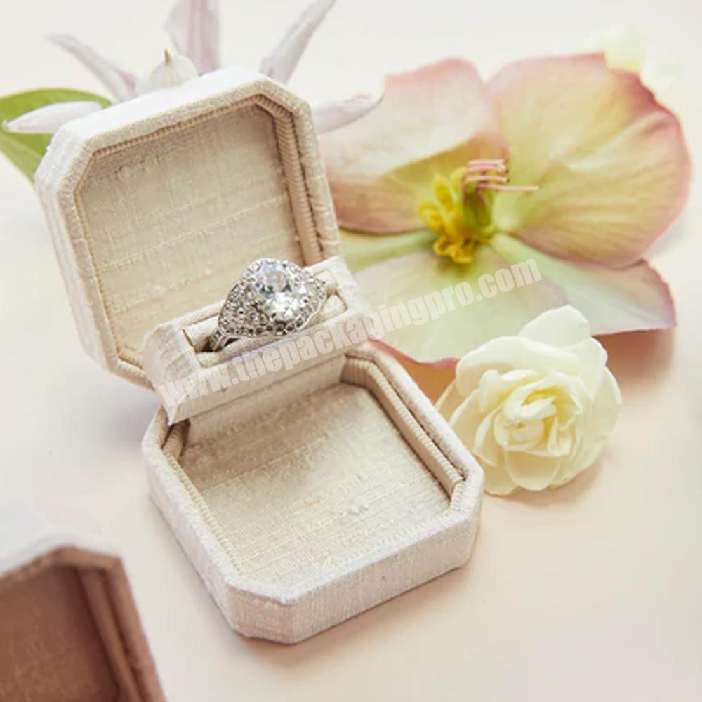 Custom design luxury ring jewelry box packaging wedding engagement ring travel jewelry box packaging wedding ring jewelry boxes