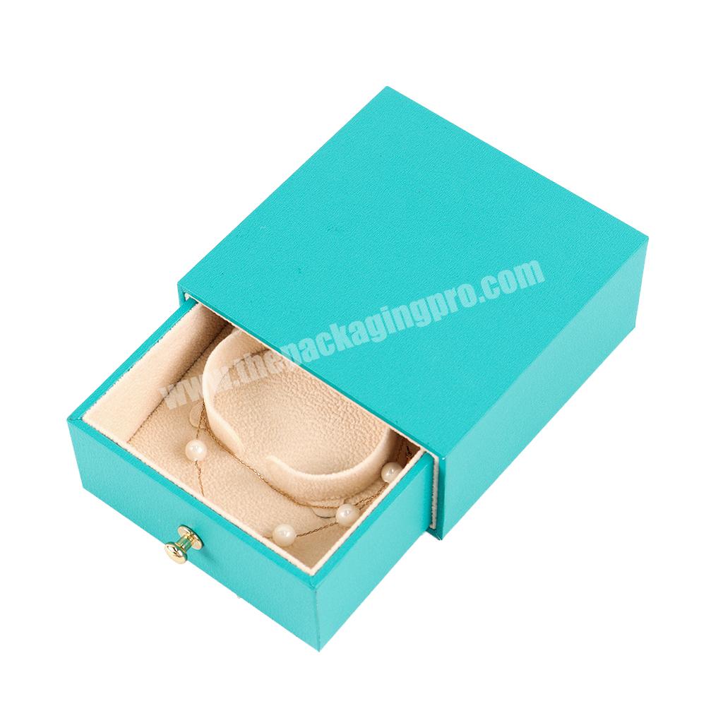 Custom eco friendly cardboard necklace box packaging luxury drawer mini bracelet jewelry box small packaging drawer jewelry box