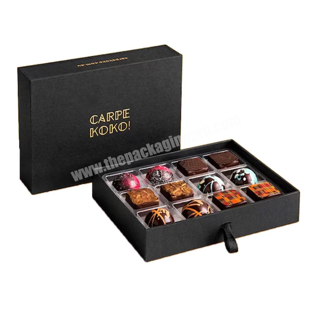 Custom eco friendly cardboard paper sweet candy gift chocolate box truffles chocolate bar paper box packaging chocolate gift box