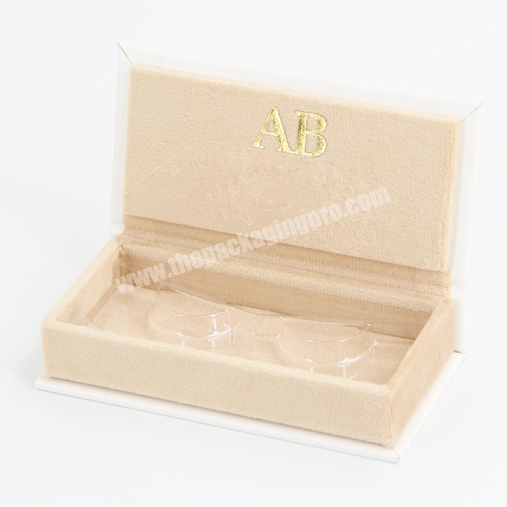 Custom flip design leather cosmetic gift set packaging false eyelashes paper box false eyelashes box false eyelash packaging box
