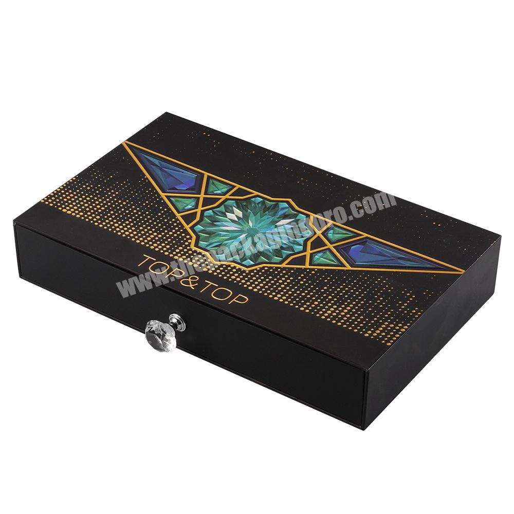 Custom handmade valentine sliding jewellery paper drawer box perfumes slide open hair extension cardboard box packaging