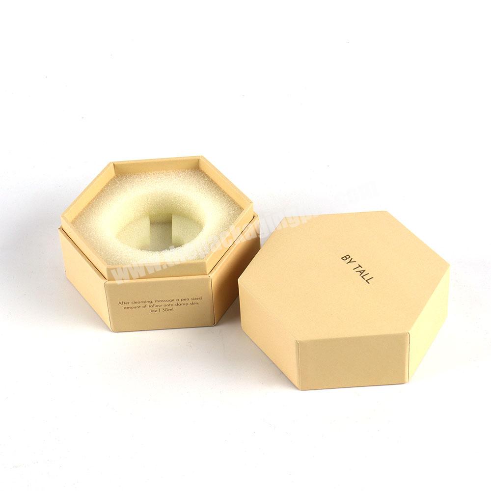 Custom hexagon shape paper perfume packaging boxes gift cosmetic essential oil boxes packaging luxury cosmetic perfume gift box