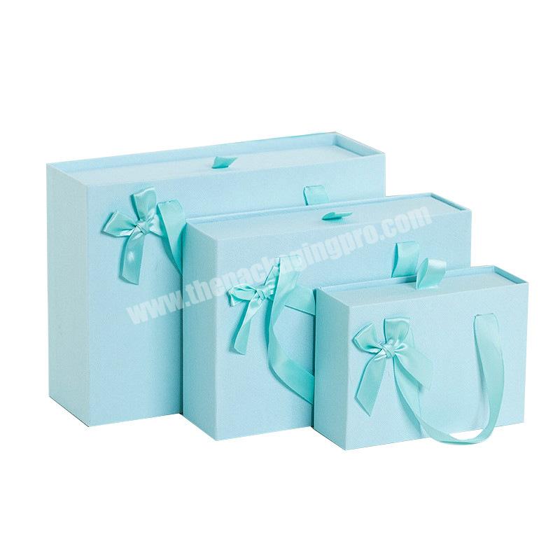 Custom logo cardboard flat pack folding box packaging magnetic paper foldable gift box