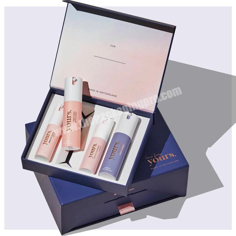 Custom logo cardboard paper luxury empty skincare essential oil perfume bottle gift box perfume packaging box