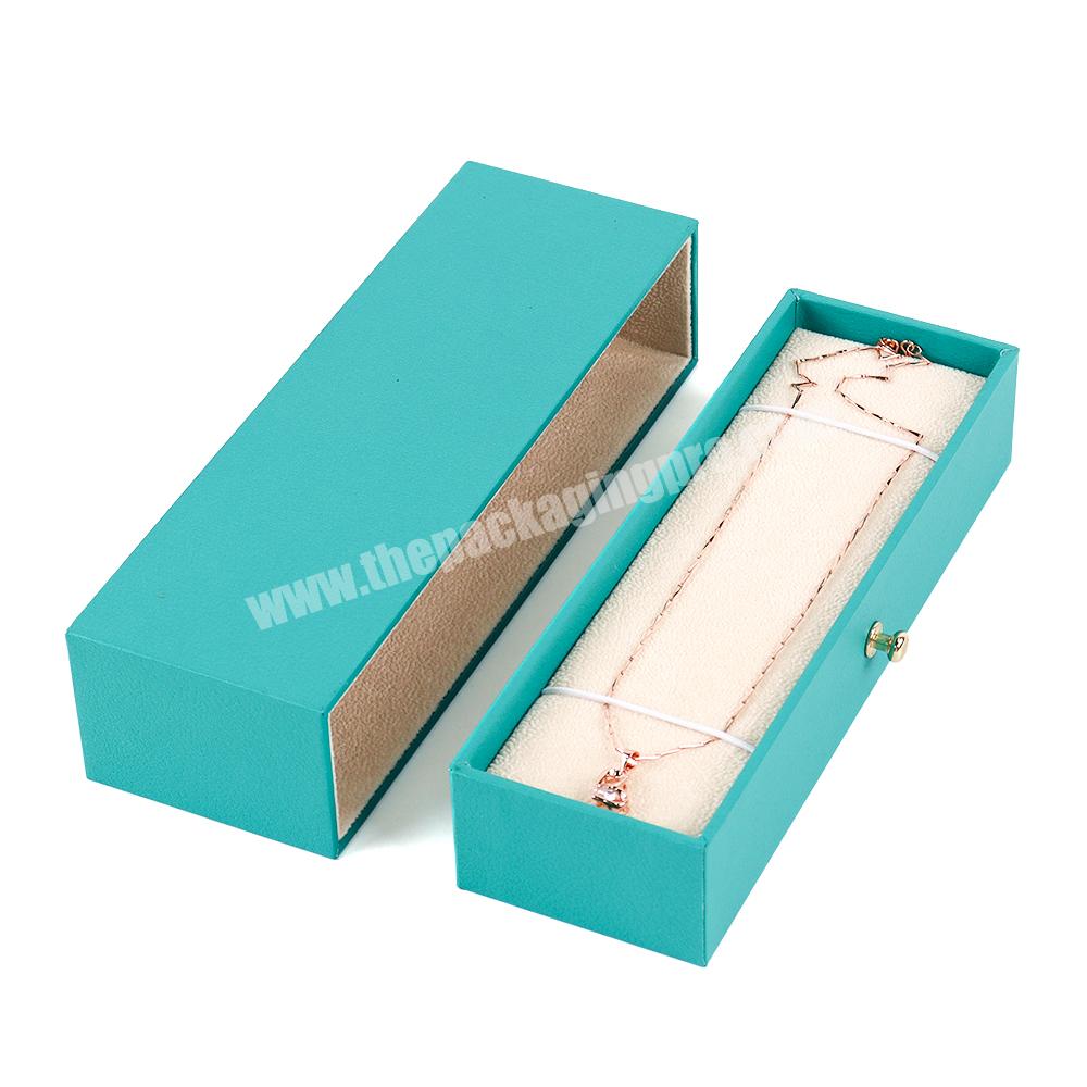 Custom logo necklace paper boxes for jewelry packaging ring luxury drawer necklace gift jewelry box drawer kids jewelry boxes