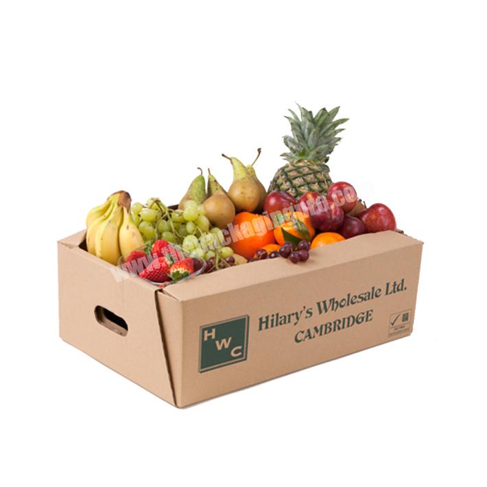 Custom logo printed corrugated shipping fruit banana box