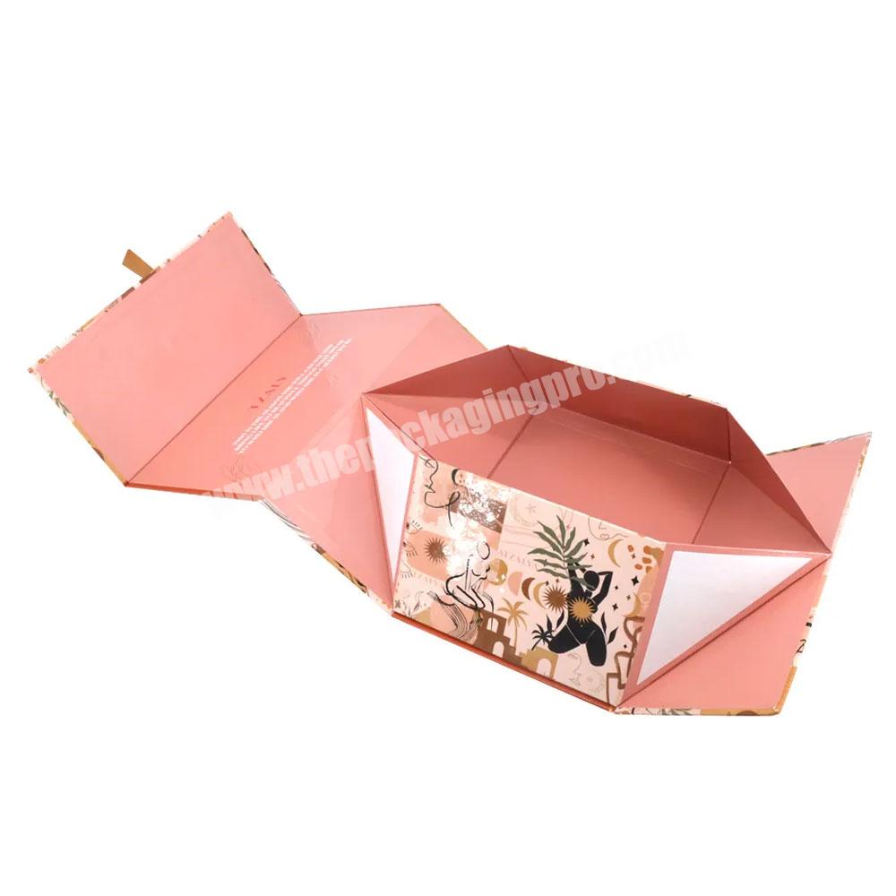 Custom logo printed paper box packaging christmas birthday gift clothes paper box packaging magnetic foldable paper gift box