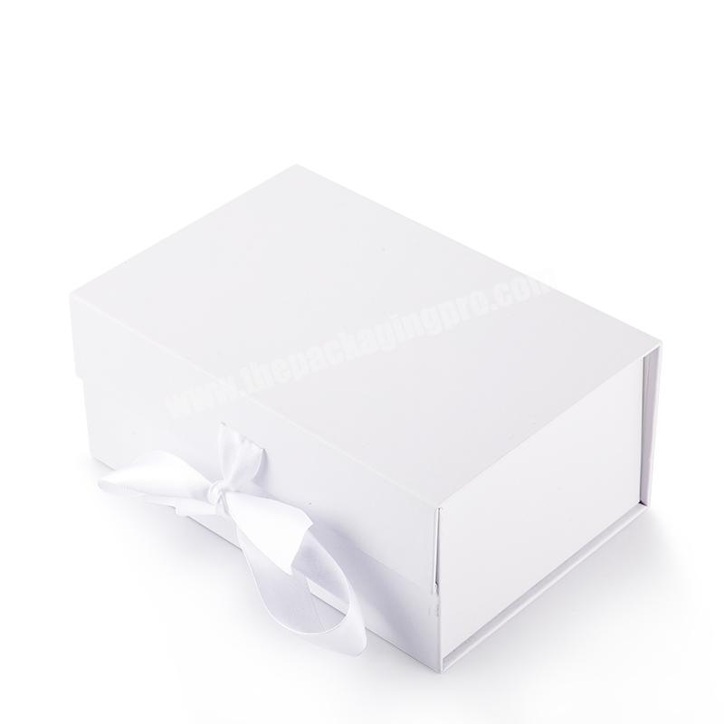 Custom luxury bundle hair extension packaging cardboard storage magnetic folding gift box