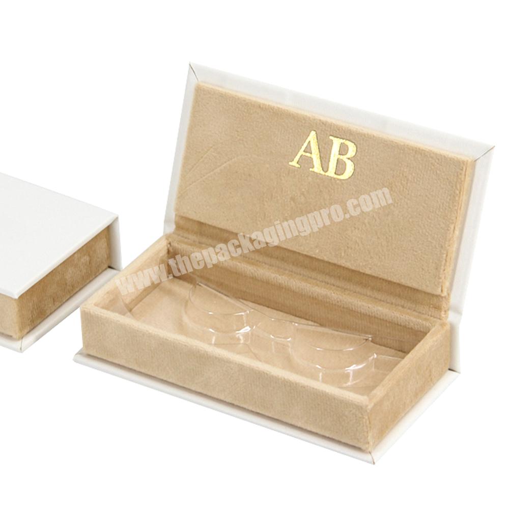 Custom luxury gift empty eyelashes packaging box led light mirror lash packaging box magnetic flip pink eyelash packaging box