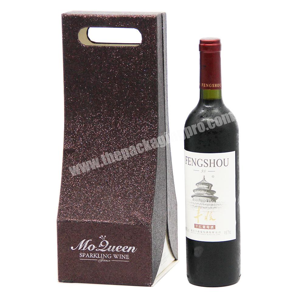 Custom luxury wine gift box with two glasses and fabric wine cosmetic perfume closure magnetic box wine gift box packaging
