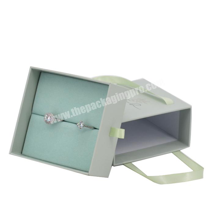 Custom name printed jewelry box slide out match drawer cardboard paper gift jewelry packaging box packaging boxes jewelry