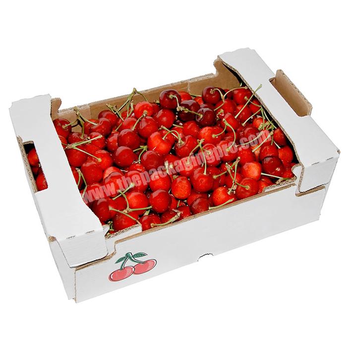Custom printed cherry corrugated packaging shipping box
