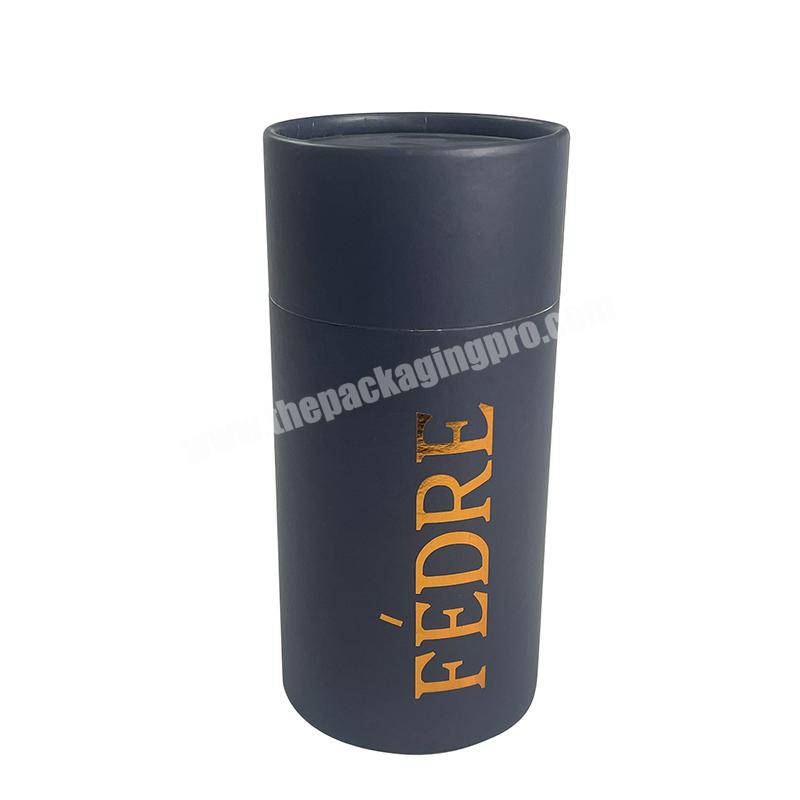 Custom printing Cylinder Cardboard Paper Tube Wine Packaging cylinder box round paper tube box