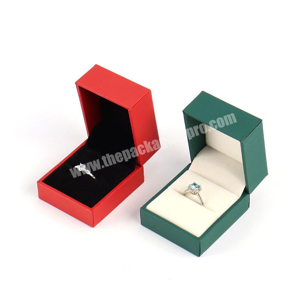 Custom ring box wedding propose jewelry square cardboard closure jewelry shipping box simple storage jewelry box