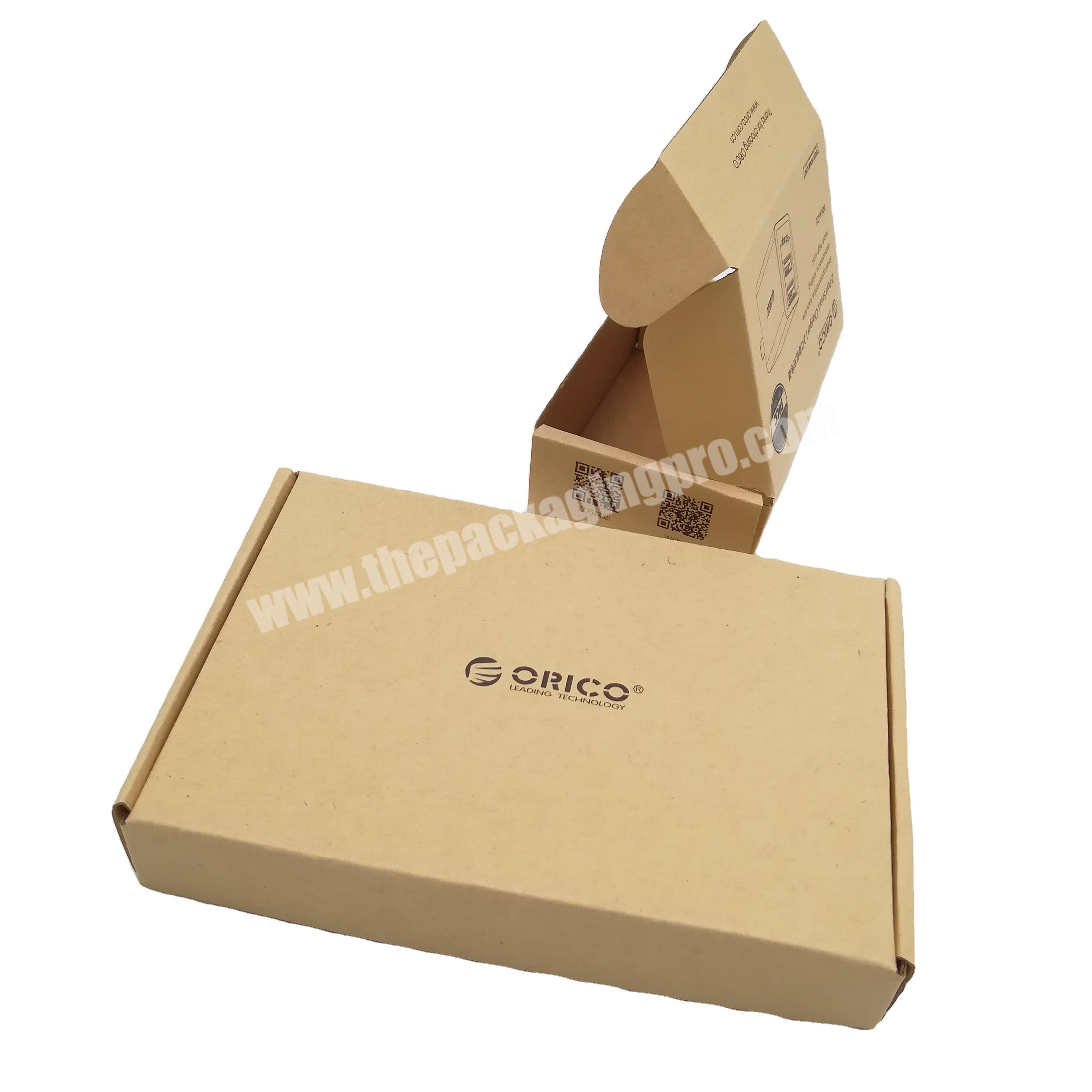 Custom shipping boxes logo printed folding cardboard paper packaging mailer box