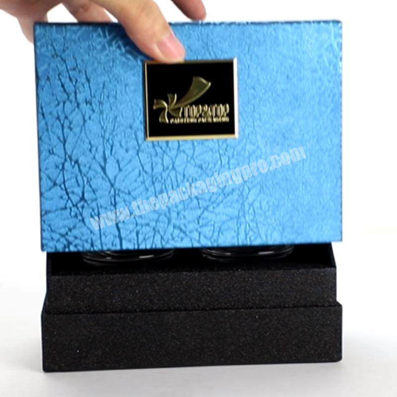 Custom wholesale luxury essential oil perfume bougie container cardboard gift coffret bougie candle jars packaging boxes