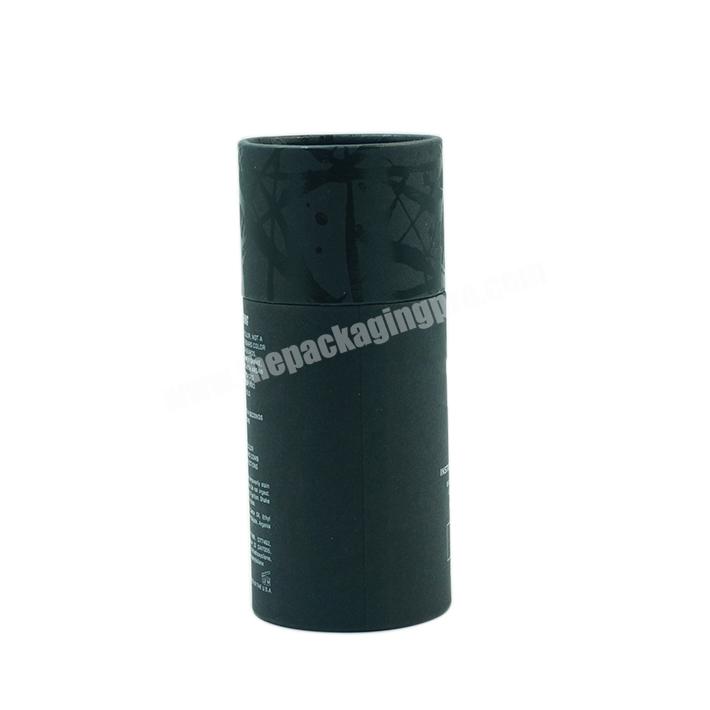 Customizable logo exquisite design black round cylinder small packaging gift box recycling craft paper tube