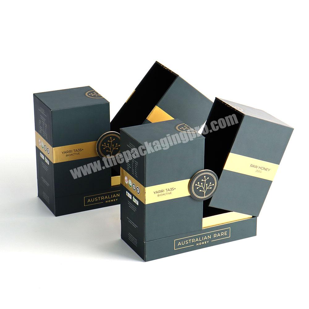 Customization logo kraft paper cosmetic box magnet double openinsert gift box women fashion gift box packaging