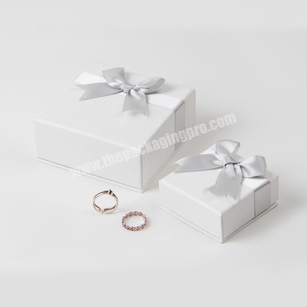 Customize Logo Cute Jewelry Gift Eco Packaging Box With Tassel And Bow